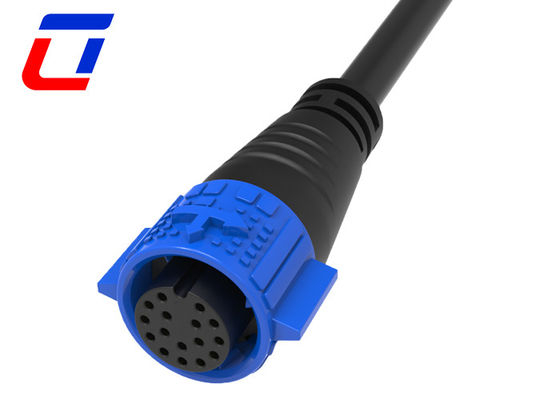 Conector de datos a prueba de agua circular de 18 pines M19 Push Pull Cable To Cable Connectors