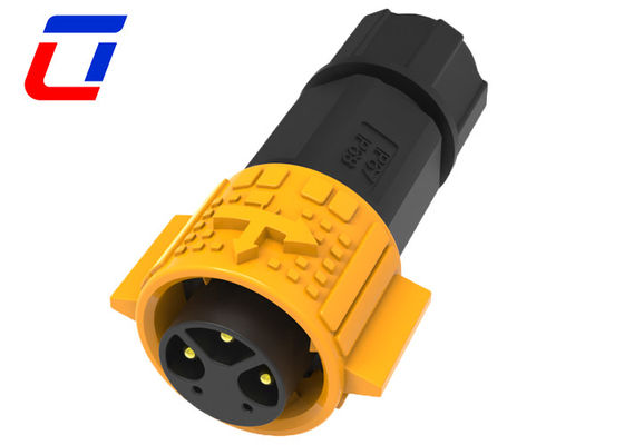 Enchufe de señal de alimentación IP67 Conector a prueba de agua 3 + 2 Pin M19 Con bloqueo de empuje