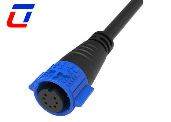 Conectores eléctricos de 7 pines de 12 V IP67 M19 Conector de cable de bloqueo rápido