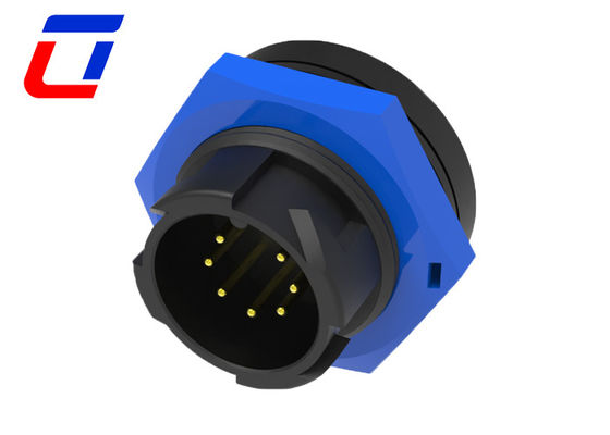 Conectores eléctricos de 7 pines de 12 V IP67 M19 Conector de cable de bloqueo rápido
