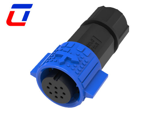 Conector de alambre de 9 pines para exteriores femenino resistente al agua masculino IP67 panel montado M19