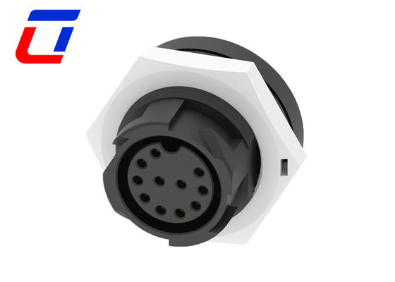 Cable de enchufe masculino IP67 Panel montado Conector a prueba de agua 11 pin M19 Para luces de crecimiento
