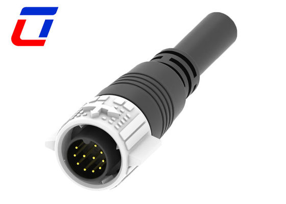 Cable de enchufe masculino IP67 Panel montado Conector a prueba de agua 11 pin M19 Para luces de crecimiento