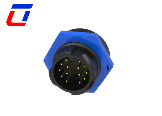 5A 14 pines redondo IP67 conector a prueba de agua M19 tipo de conector de cable a tablero
