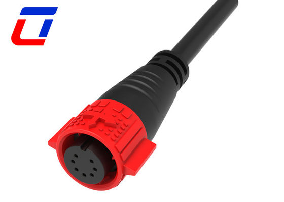 7 Pin 5A Push Lock Wire To Board Conectores de cable a prueba de agua moldeados con cable M19