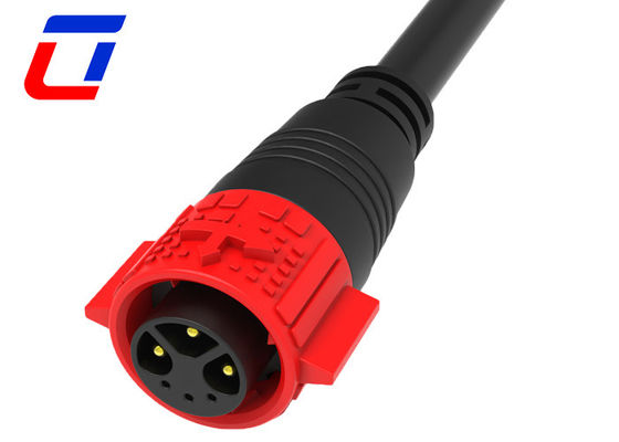 M19 Push Locking 3+3 Multi Pin Cable Plug Connector A prueba de agua para la señal de potencia combinada