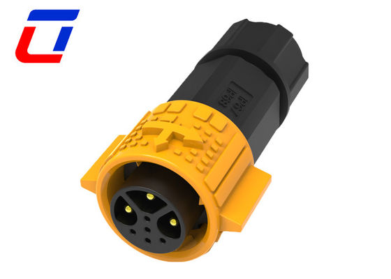 Conector impermeable IP67 de alto rendimiento PA66 de plástico 3+5