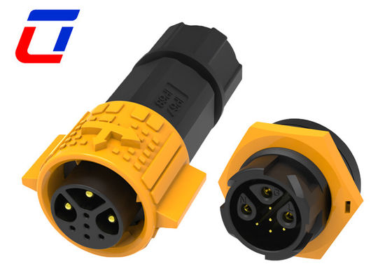 Conector impermeable IP67 de alto rendimiento PA66 de plástico 3+5