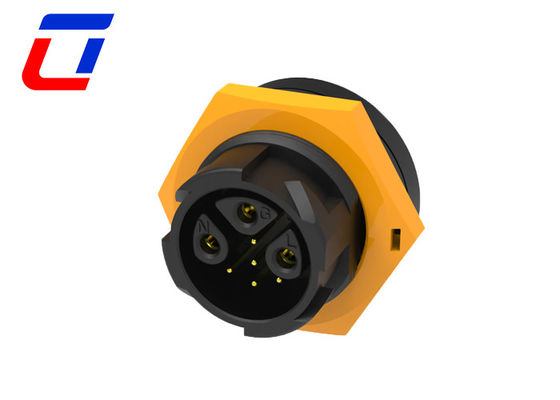Conector impermeable IP67 de alto rendimiento PA66 de plástico 3+5