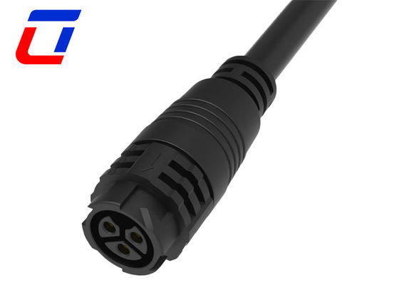 20A Sistema de bloqueo por empuje de corriente nominal M19 Conector de cable moldeado de potencia impermeable