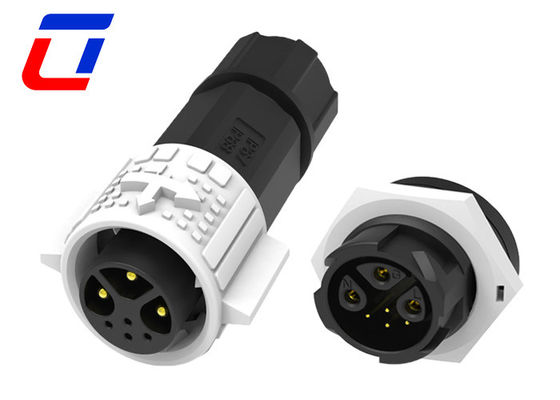 15A señal de alimentación 3+4 Pin Hombre resistente al agua 7 Pin Plug Conector de montaje de panel femenino