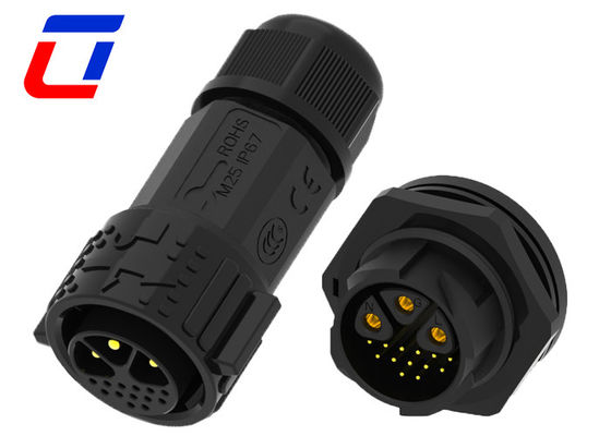 30A 3 pin 600V conector de cable circular de liberación rápida resistente al agua hombre a mujer