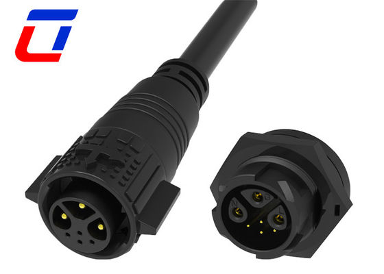 3 conector de energía de múltiples pines macho conector femenino IP67 conector a prueba de agua 5 pines