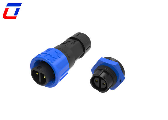 Conector de alambre de bloqueo rápido circular de 2 pines, impermeable, de varón a hembra, de 300 V
