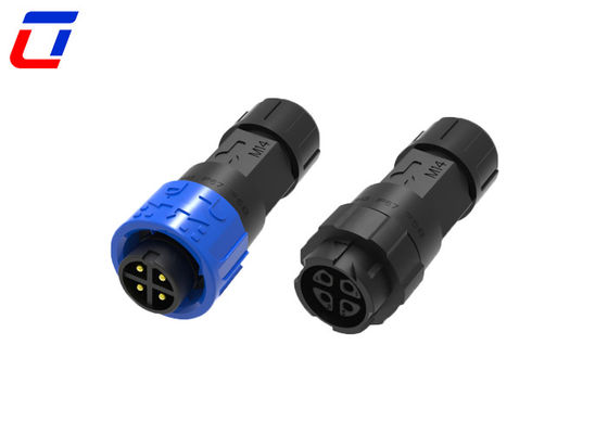 Conector industrial M16 de 4 pines de 300V de macho a hembra impermeable para entornos adversos