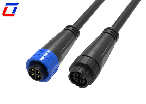 Conector industrial M16 de 4 pines de 300V de macho a hembra impermeable para entornos adversos