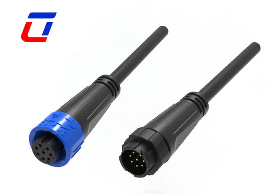 M16 IP67 Conector de cable de 8 pines resistente al agua macho hembra