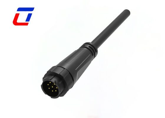 M16 IP67 Conector de cable de 8 pines resistente al agua macho hembra