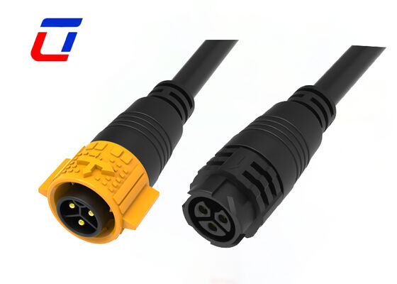Conector de cable impermeable M19 de 3 pines 300V con cierre rápido para producción industrial
