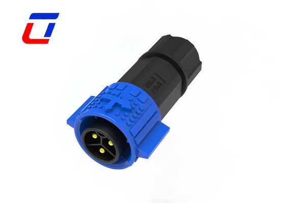 Conector de cable impermeable M19 de 3 pines 300V con cierre rápido para producción industrial