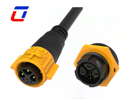 Conector impermeable para exteriores M19 3+4 Pin IP67 Conector impermeable alambre a la tabla