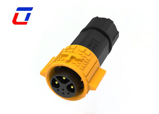 Conector impermeable para exteriores M19 3+4 Pin IP67 Conector impermeable alambre a la tabla