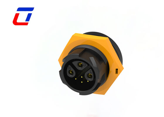 Conector impermeable para exteriores M19 3+4 Pin IP67 Conector impermeable alambre a la tabla