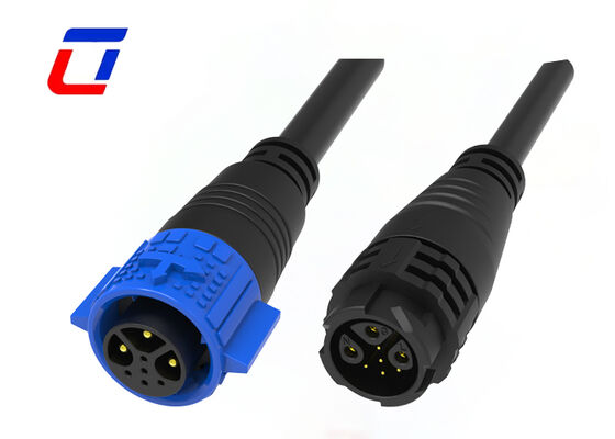 Conector de cable de datos impermeable 15A 3 + 5 pines M19 IP67, conectores circulares