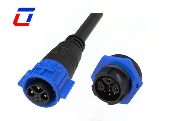 Conector de cable de datos impermeable 15A 3 + 5 pines M19 IP67, conectores circulares