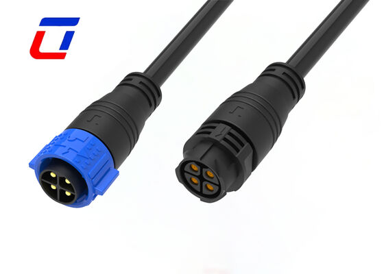 Conectores eléctricos impermeables de 500V M25 de 4 pines con cierre de empuje