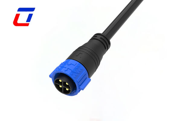 Conectores eléctricos impermeables de 500V M25 de 4 pines con cierre de empuje