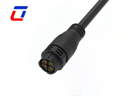 Conectores eléctricos impermeables de 500V M25 de 4 pines con cierre de empuje
