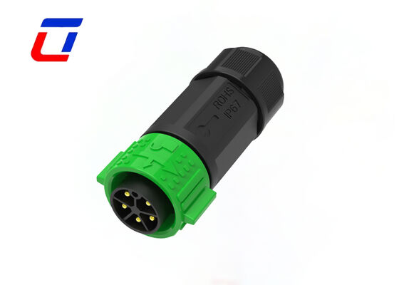 Conector de energía industrial impermeable de 5 pines M25 Cable de hombre a mujer