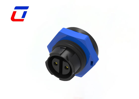Conector de alimentación circular de 2 pines M16 10A 300V, macho y hembra, a prueba de agua
