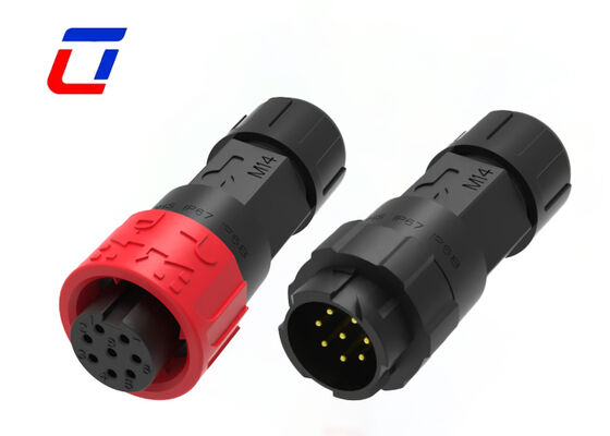 M16 Conector impermeable de 8 pines 5A IP67 de liberación rápida Conector masculino femenino para señal