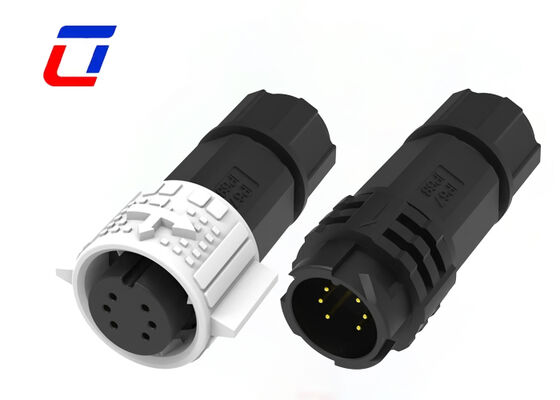 M19 6 pines IP67 conector masculino femenino conector a prueba de polvo a prueba de agua para la señal