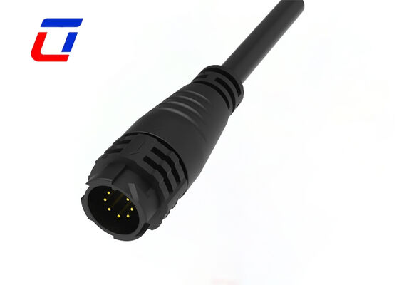 Conector de cable macho-hembra de 7 pines M19, conectores de datos de plástico para transmisión de señal