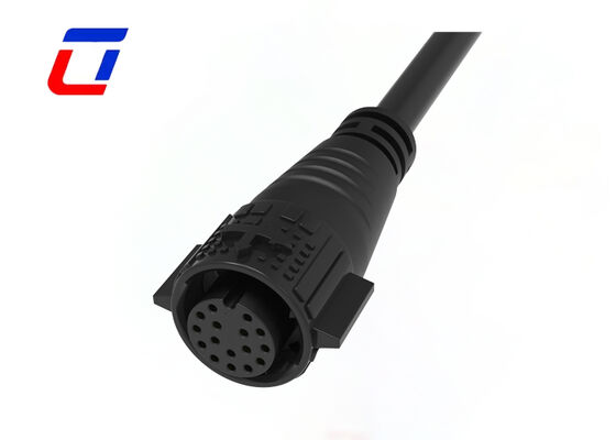 M19 16 pin conector de cable resistente al agua para exteriores IP67 500V bloqueo rápido conector masculino femenino