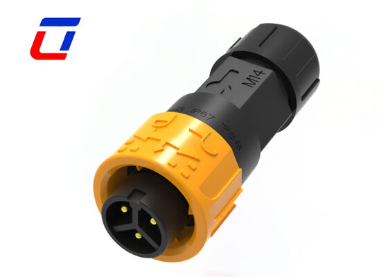 Conector Automotriz Impermeable M16 IP67 de 3 Pines, 300V, Conectores Cable a Cable