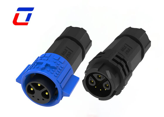 Conector de cable multipolar M19 3 Potencia 3 Señal Impermeable Exterior con Bloqueo a Presión
