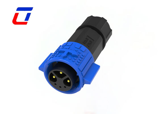 Conector de cable multipolar M19 3 Potencia 3 Señal Impermeable Exterior con Bloqueo a Presión