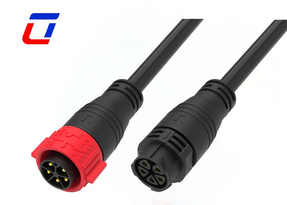 Conectores de cable impermeables IP67 M25 para exteriores, 5 pines, cable a cable, para maquinaria pesada