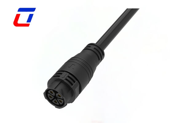 Conectores de cable impermeables IP67 M25 para exteriores, 5 pines, cable a cable, para maquinaria pesada