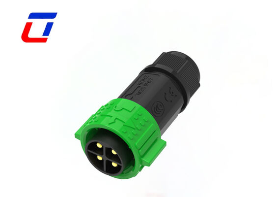 M25 4 pin IP67 Conector de energía 50A de latón Push Locking Cable To Cable Conectores impermeables