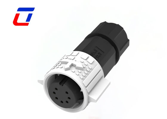 Conector impermeable de baja corriente de 7 pines M19 OEM IP67 para equipos de iluminación