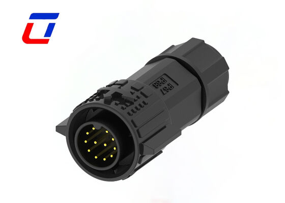 M19 Conector de montaje de panel de 12 pines Conectores impermeables de desconexión rápida de cable a tablero