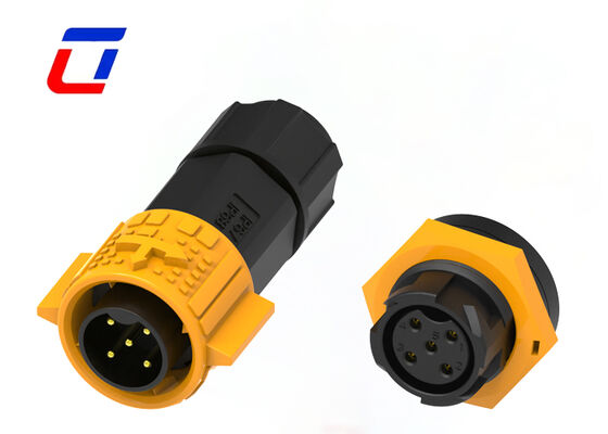 Conectores eléctricos de 5 pines masculinos y femeninos M19 Conector de alta corriente de cable a tablero