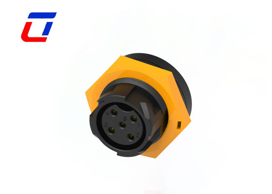 Conectores eléctricos de 5 pines masculinos y femeninos M19 Conector de alta corriente de cable a tablero