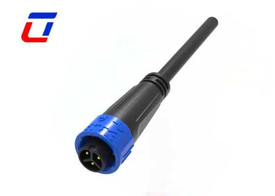M16 Conector de 3 pines Hombre y mujer Conector de cable impermeable de empuje de 10A 300V