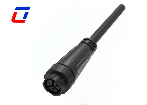 M16 Conector de 3 pines Hombre y mujer Conector de cable impermeable de empuje de 10A 300V